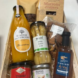 Panier garni, produits locaux, cadeau noel, festes, festif